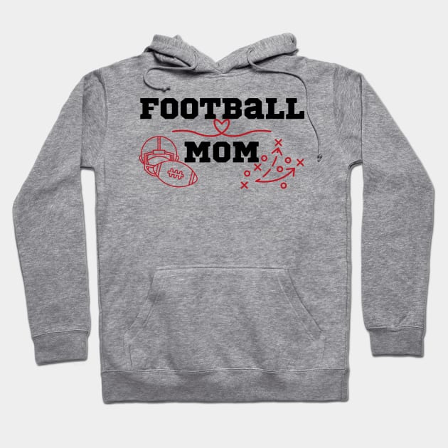 Football mom Hoodie by Lili's Designs